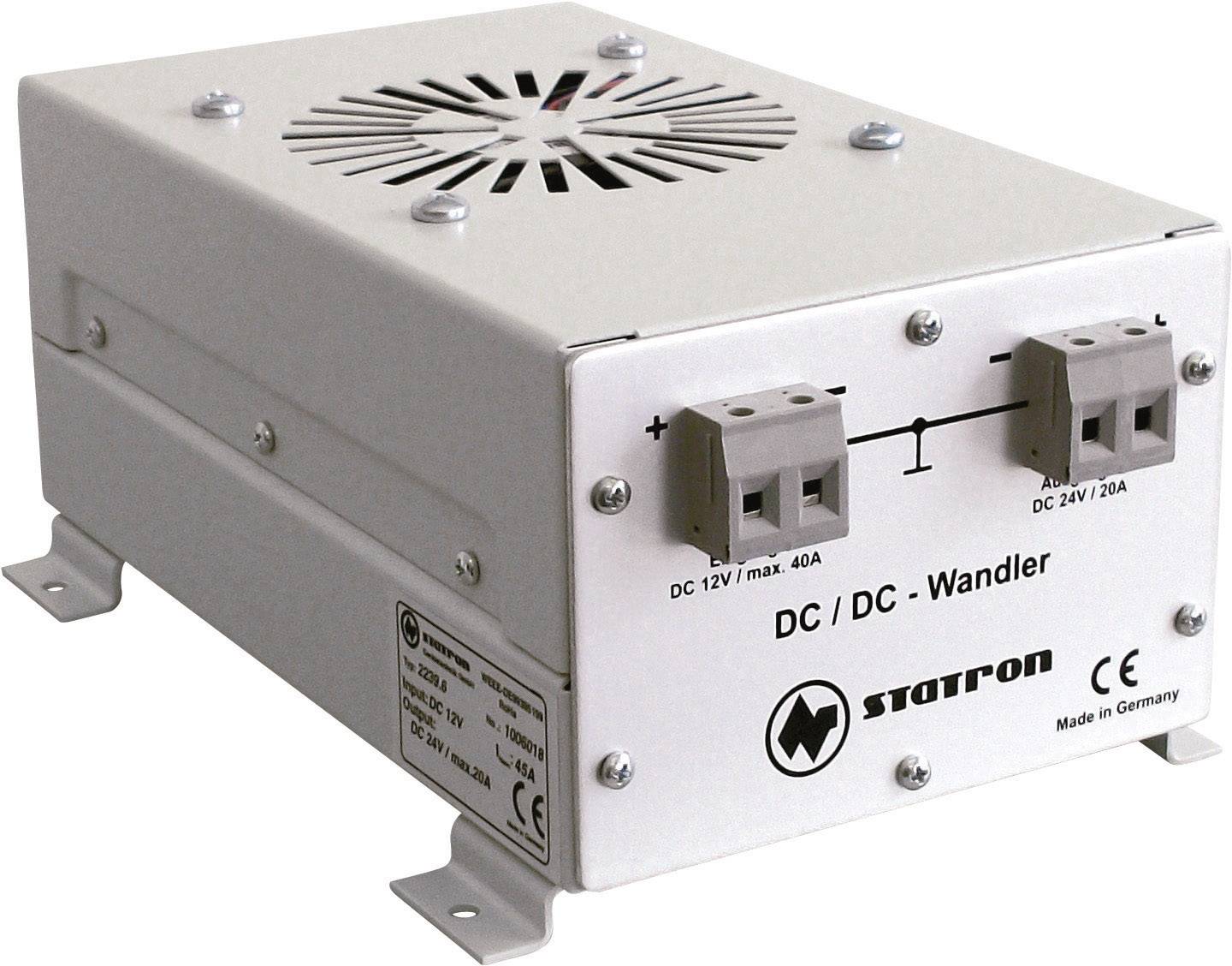 Statron 2239.6 DC/DC converter 12 V DC - 24 V DC/20 A 480 W