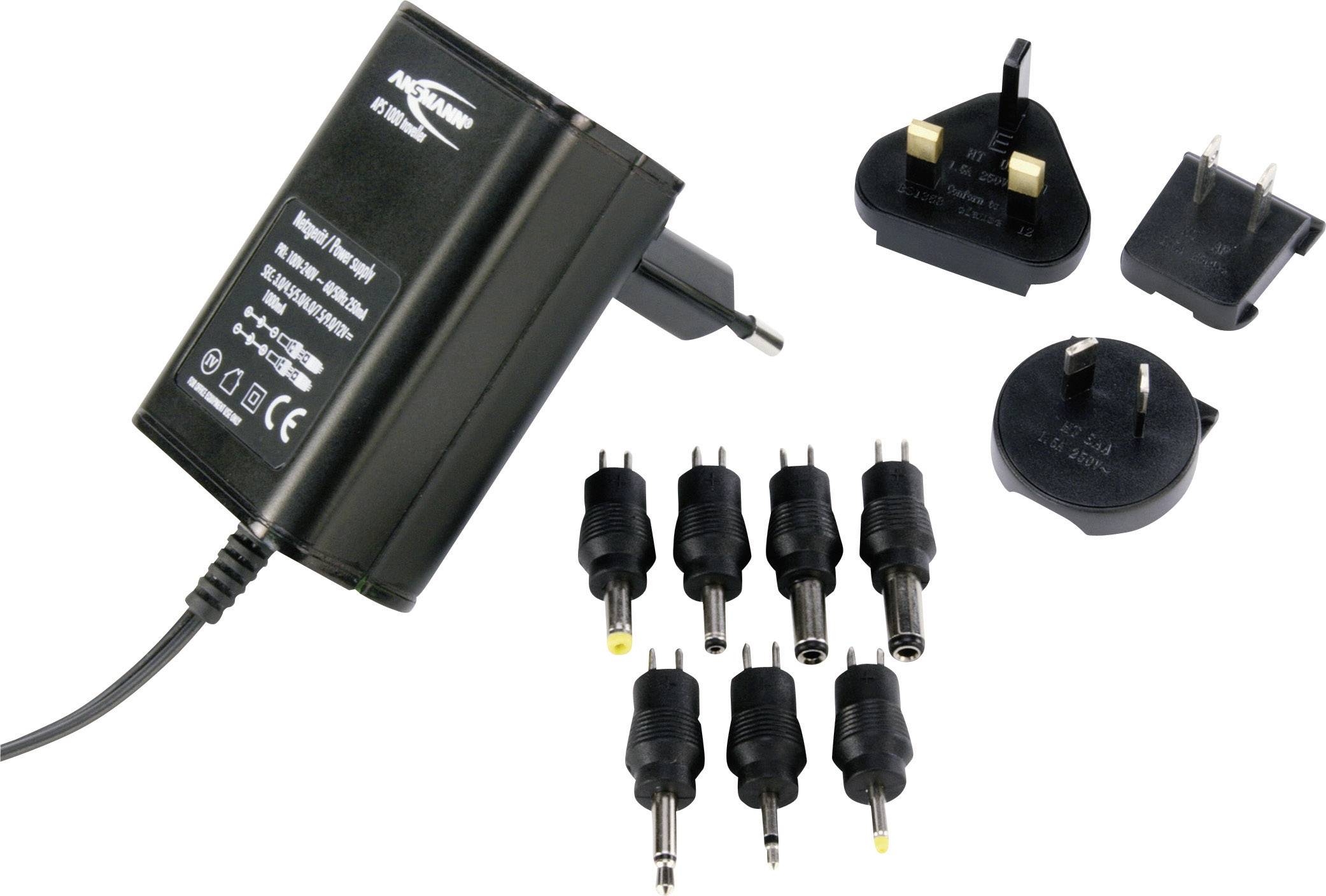 Ansmann APS 1000 traveller Universal Mains Adapter Power Supply