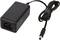 Black power supply with cable and plug, suitable for powering electronic devices.