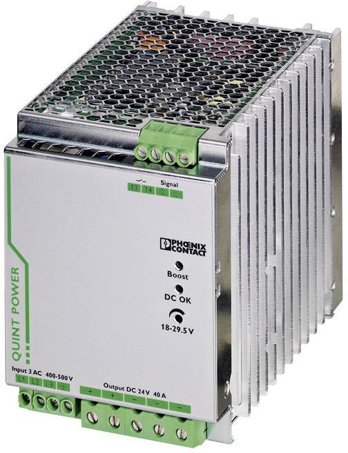 Phoenix Contact QUINT-PS/3AC/24DC/40 Rail mounted PSU (DIN) 24 V DC 40 A 960 W 1 x