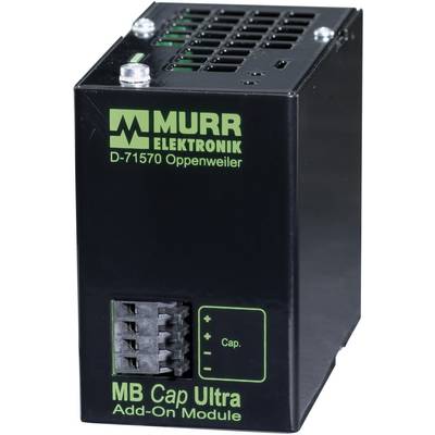 'Murrelektronik MB Cap Ultra Add-On Module, D-71570 Oppenweiler' is written on a black device with green text, function unknown.