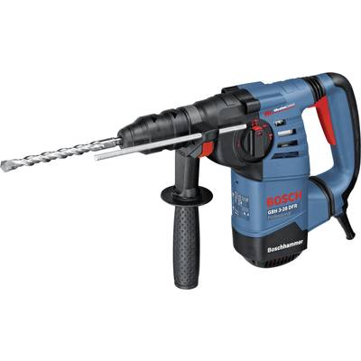 Drill 'Bosch Hammer GBH 3-28 DFR': Blue and black with red switch, side handle, and drill attachment.