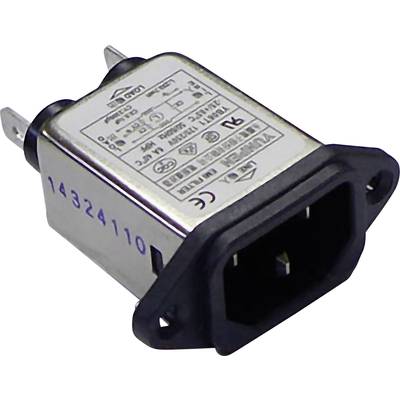   Yunpen  515051  YB06T1  Line filter  + IEC socket  250 V AC  6 A  0.7 mH  (L x W x H) 57 x 25.25 x 52.3 mm  1 pc(s)  