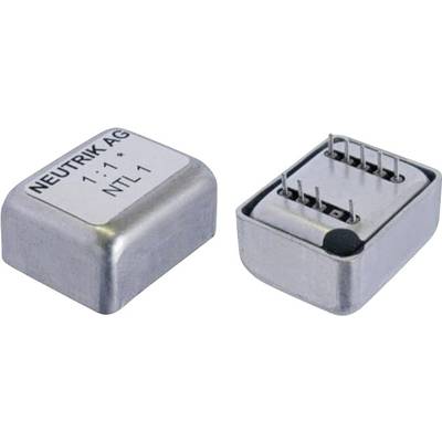 Two metal components bearing the inscription 'Neutrik AG 1:1 NTL 1', reveal internal electronic connectors and a curved metal cover.