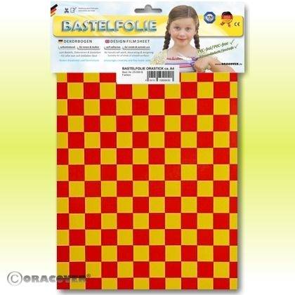 Oracover 48-033-023-B Self-adhesive film Orastick Fun 4 (L x W) 300 mm x 208 mm Yellow, Red