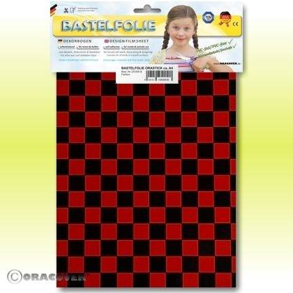 Oracover 48-023-071-B Self-adhesive film Orastick Fun 4 (L x W) 300 mm x 208 mm Red, Black