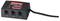 Black digital signal distribution device with three Ethernet ports and a connection cable. Device for network applications.