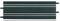 A rectangular, dark green object with three horizontal, white stripes, possibly a piece of modern design.