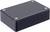 Rectangular black enclosure with screws at the corners on the top surface. Suitable for electronic devices or circuits.