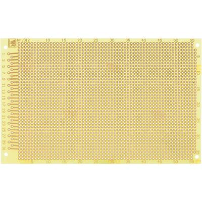 Breadboard with numbered rows and columns. It allows the construction of electronic circuits without soldering.