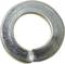 A single silver metal ring with a small opening on one side.