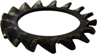 A metal disc with a serrated edge.