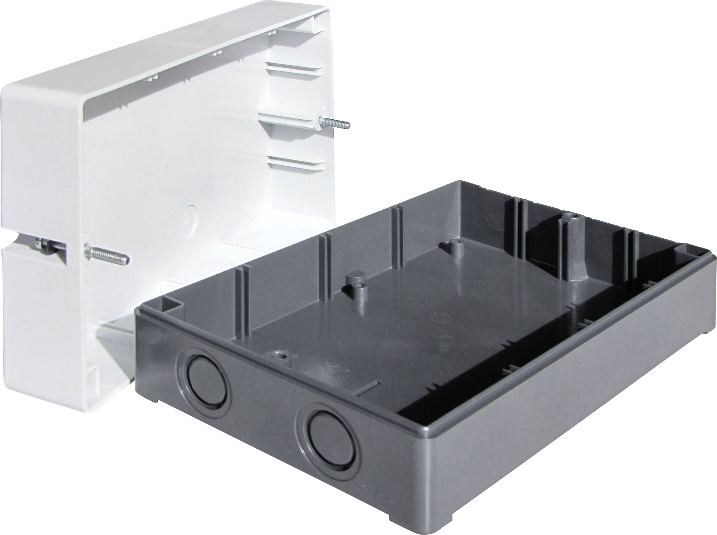 Axxatronic CO 10 Wall-mount enclosure 190 x 115 x 60 Polystyrene (EPS) Light grey 1 pc(s)-1