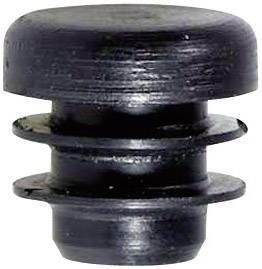 PB Fastener 085 0180 699 03 Round ribbed tube end caps Board thickness (max.) 2 mm Polyethylene (PE) Black 1 pc(s)