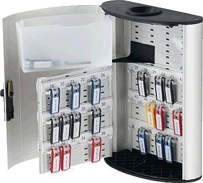 Durable Key cabinet KEY BOX PLUS 54 - 1968 196823 No. of hooks 54 Silver (metallic)