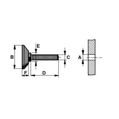 Buy PB Fastener 148 3010 699 11 Foot screw fixing Black (Ø x H) 38 mm x ...