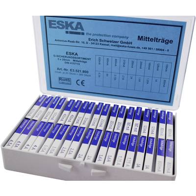 ESKA E3521800  Micro fuse set (Ø x L) 5 mm x 20 mm   Medium time-lag -mT- Content 360 Parts 