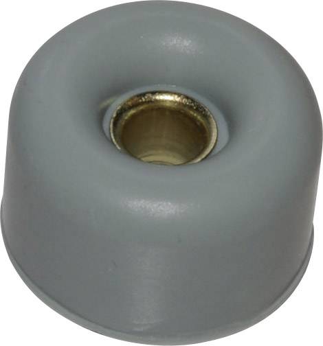 TRU COMPONENTS ZB8C Foot screw fixing, circular Light grey (Ø x H) 30 mm x 17.5 mm 1 pc(s)