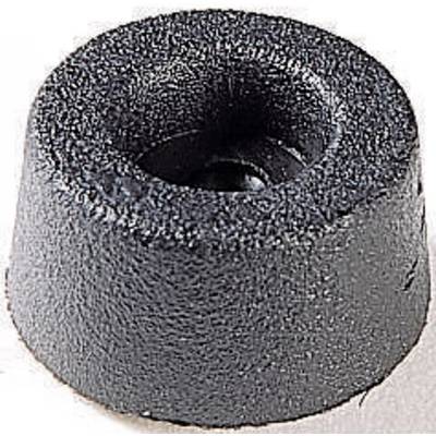  4002 Foot screw fixing, circular Black (Ø x H) 17.5 mm x 9 mm 1 pc(s) 