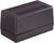 A rectangular black plastic casing with ventilation slots at the top.
