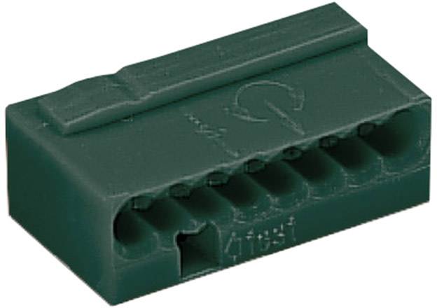 WAGO 243-208 Screw terminal flexible: 0.6- fixed: -0.8 mm² Number of pins: 8 1 pc(s) Dark grey