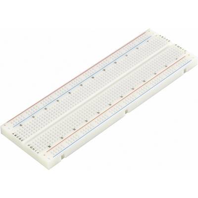 TRU COMPONENTS EIC-102 Breadboard self-adhesive  Total number of pins 830 (L x W x H) 165 x 55 x 8.5 mm 1 pc(s) 
