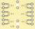 Yellow printed circuit board with silver connections and labels: 'B1', 'B2', 'B3', 'B4', 'B5', 'B6', 'LS'.