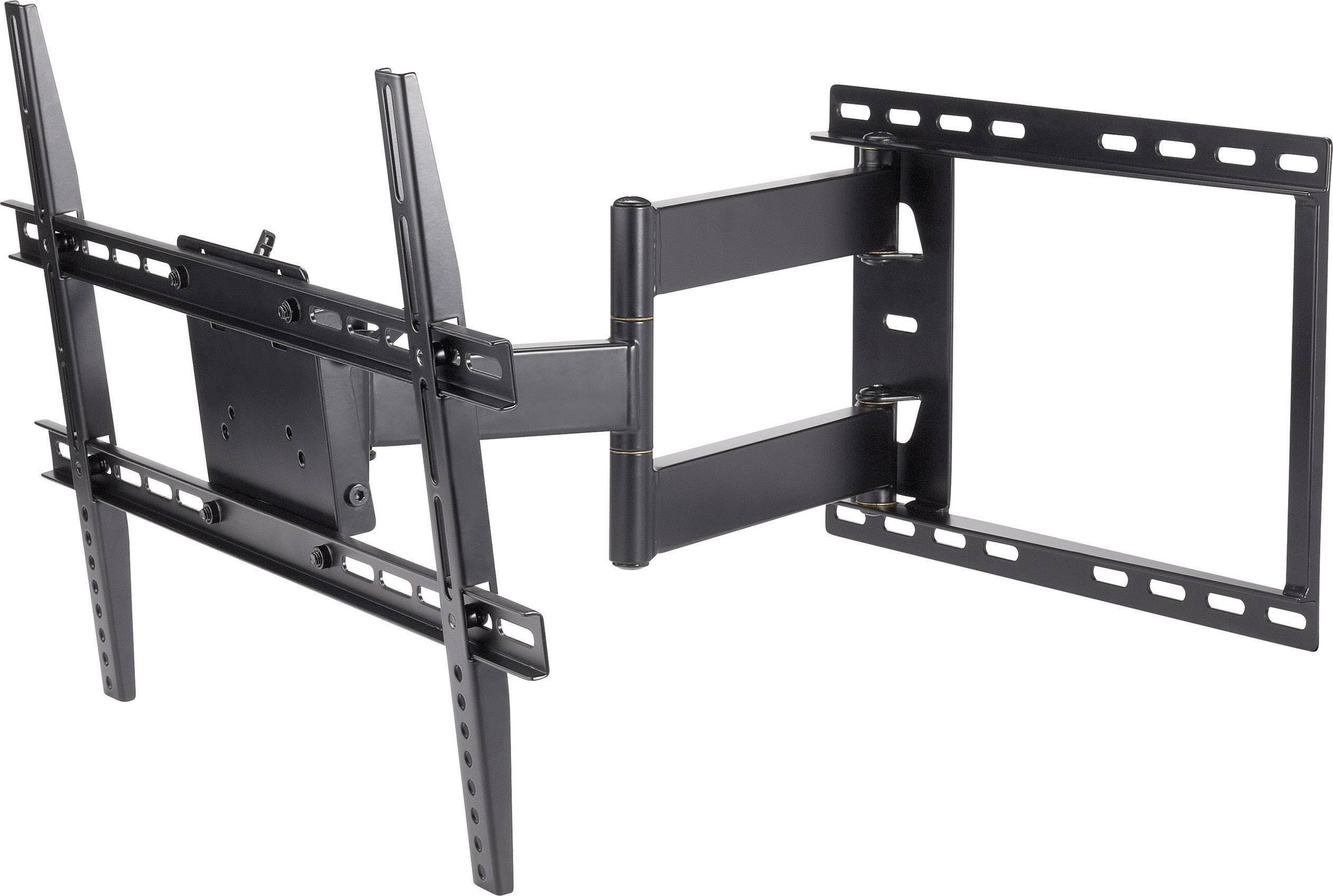 Swivel Metal TV Wall Mount, Suitable for Flat Screens, with Articulating Arms and Adjustable Mounting Brackets