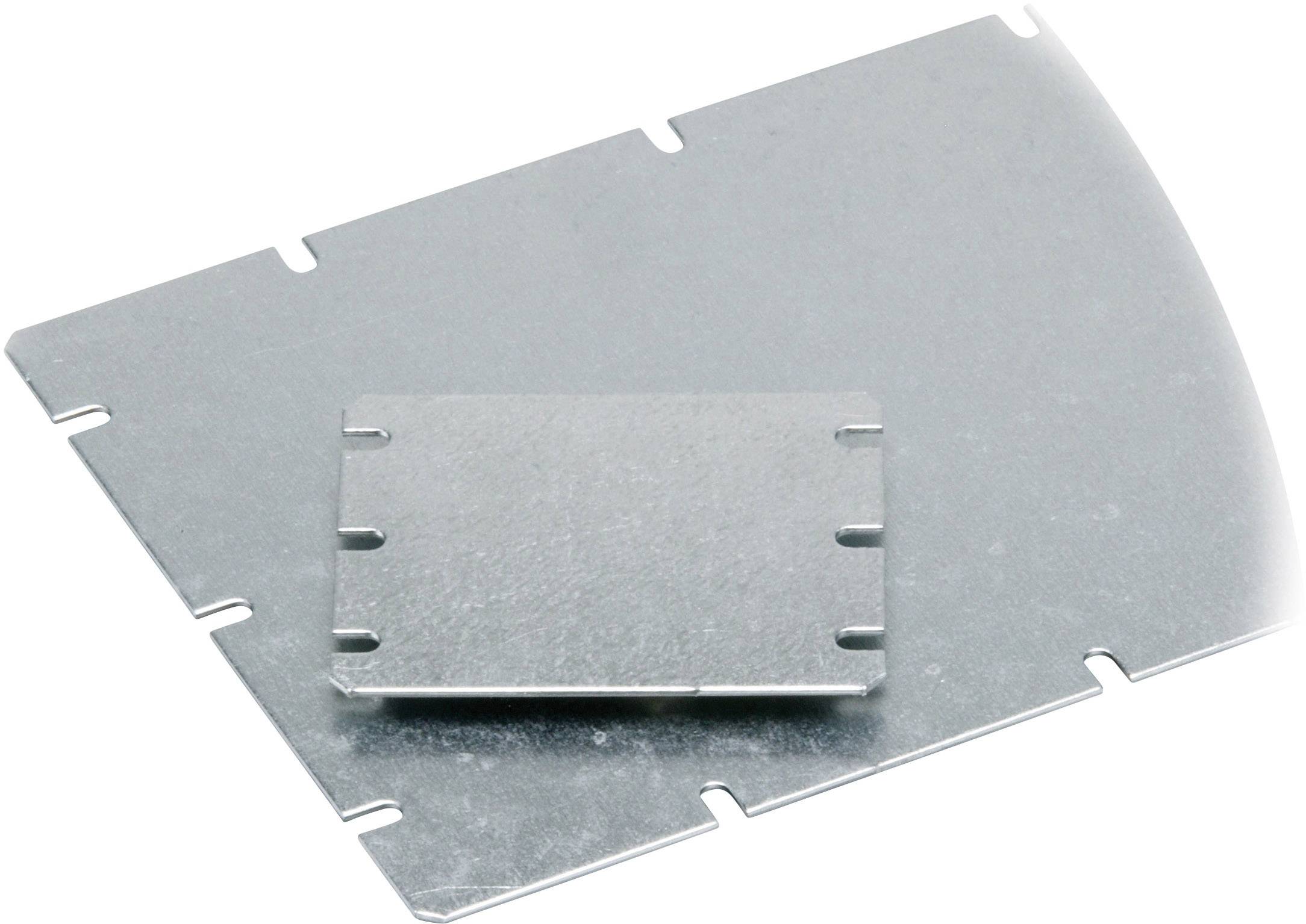 Fibox MIV 100 Mounting plate (L x W x H) 98 x 48 x 98 mm Steel plate Light grey 1 pc(s)
