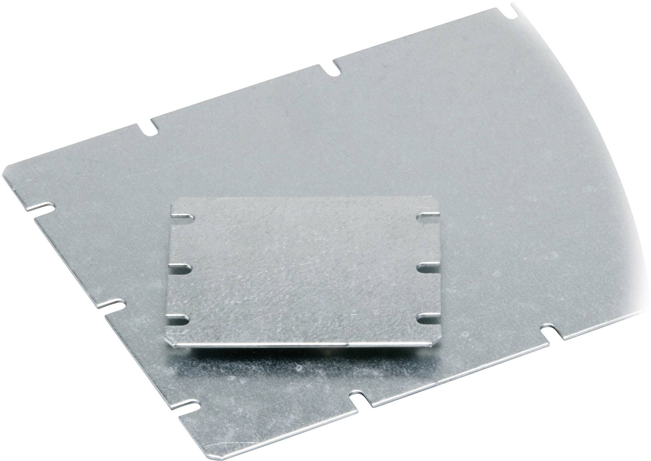 Fibox MIV 125 Mounting plate (L x W x H) 98 x 98 x 98 mm Steel plate Light grey 1 pc(s)