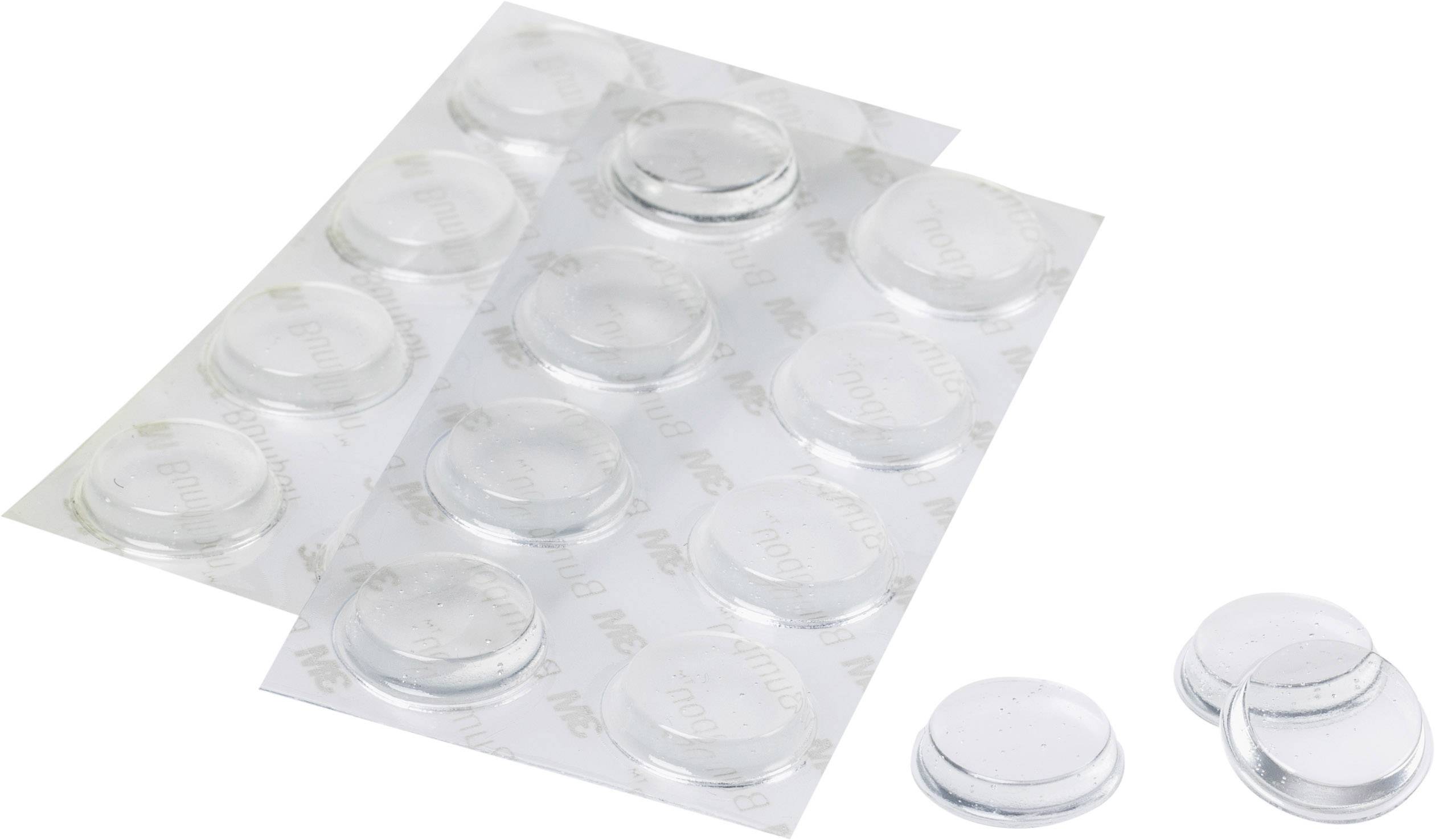 3M SJ 5344 MPCB Foot self-adhesive, circular Transparent (Ø x H) 19 mm x 4 mm 16 pc(s)