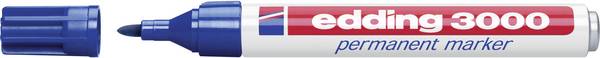 Edding Permanentmarker 4-3000-1-1003 Permanent marker Blue waterproof: Yes