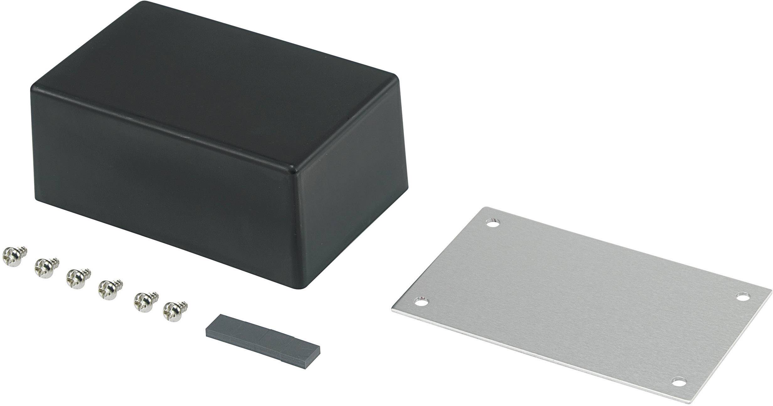 TRU COMPONENTS 98003C9 530086 Universal enclosure 83.5 x 53.5 x 35 Acrylonitrile butadiene styrene, Metal Black 1 pc(s)