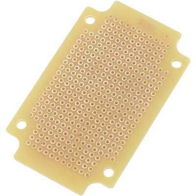 TRU COMPONENTS 98003C10 Prototyping PCB  Phenolic paper (L x W) 76.5 mm x 46.5 mm 35 µm Contact spacing 2.54 mm Content 