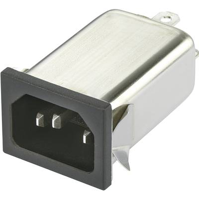 Yunpen 530106 YO06T1 Line filter + IEC socket 250 V AC 6 A 0.7 mH (L x W x H) 59.5 x 29 x 22 mm 1 pc(s)-0