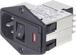 TE Connectivity PS0SXDS6B=C1175 Line filter + switch, + 2 fuses, + IEC socket 250 V AC 6 A 1 pc(s)