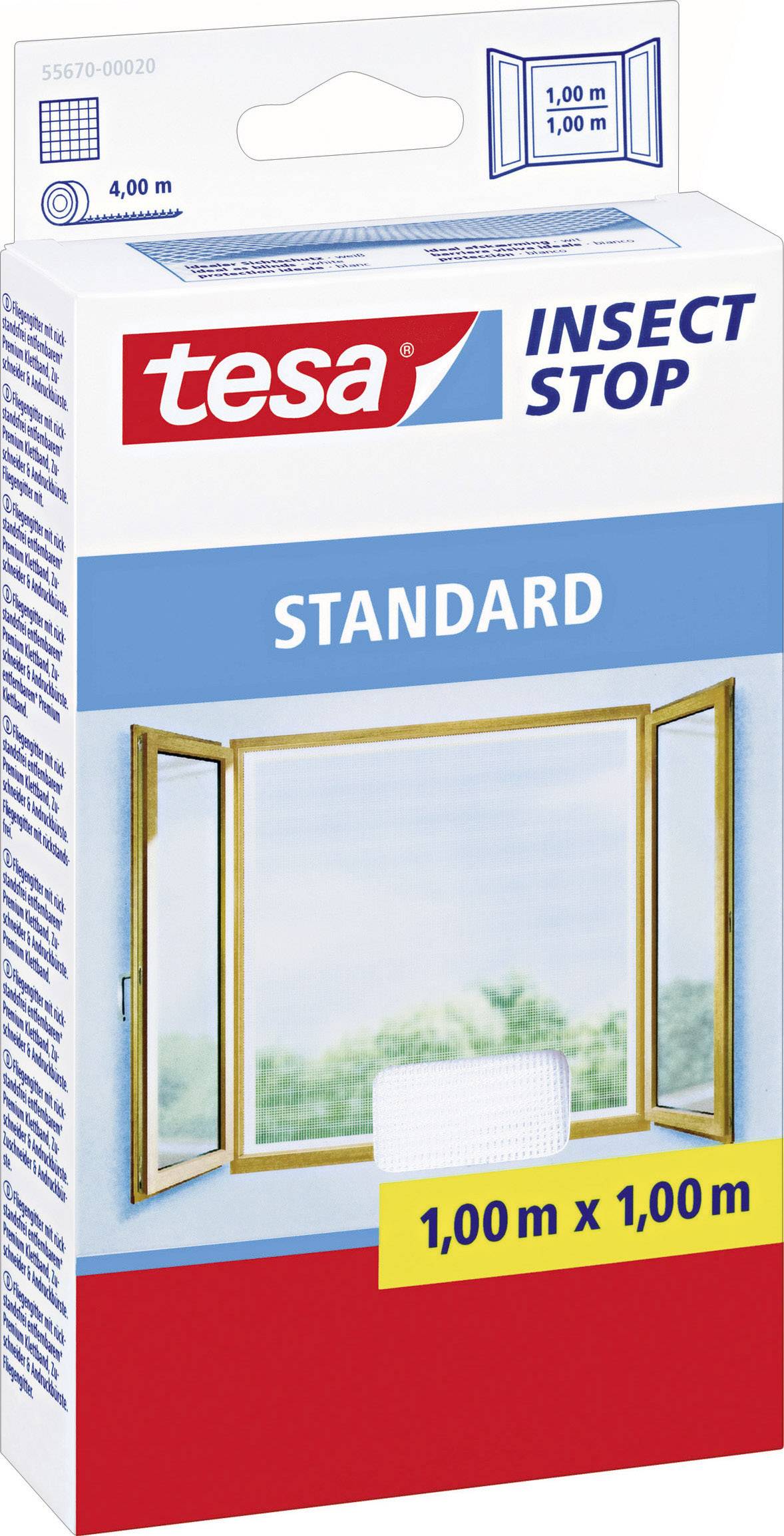 tesa STANDARD 55670-00020-03 Fly screen (W x H) 1000 mm x 1000 mm White 1 pc(s)