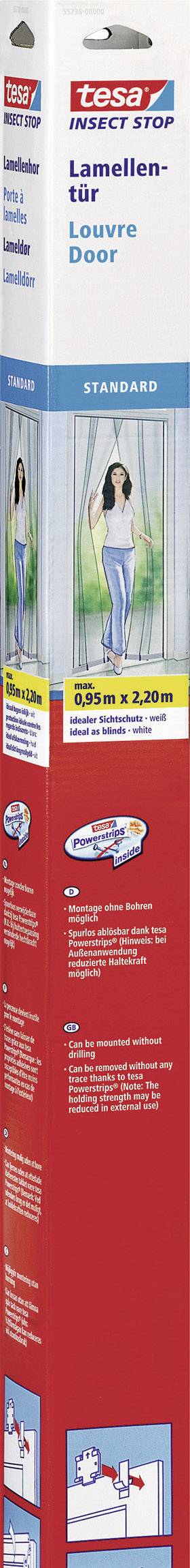 tesa STANDARD 55198-00000-00 Door insect netting (W x H) 0.95 m x 2.20 m White 1 pc(s)