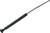 A black, curved rod with a ribbed handle.