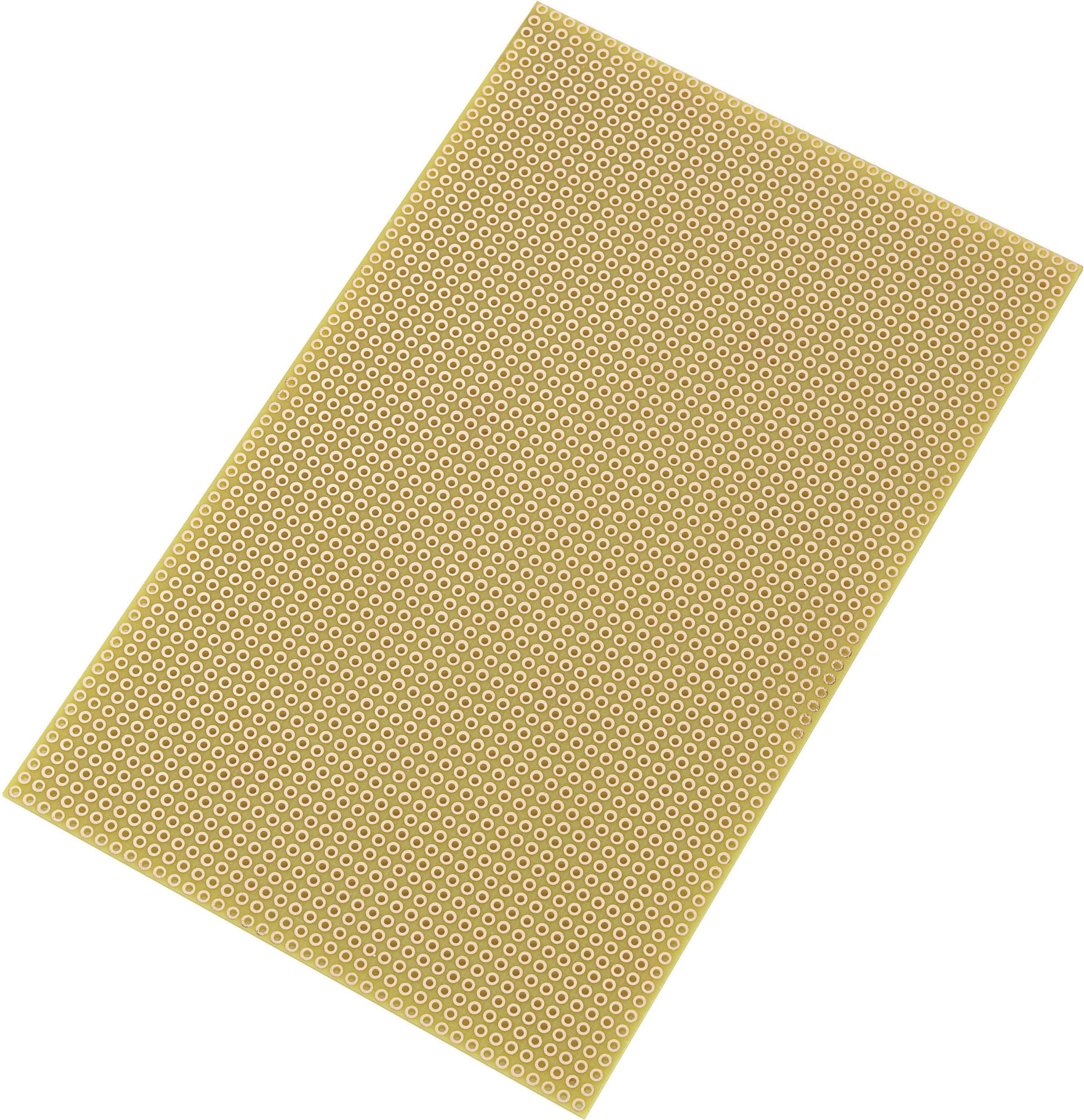 TRU COMPONENTS SU527777 Eurocard PCB Epoxide (L x W) 16 cm x 10 cm 35 µm Contact spacing 2.54 mm Content 1 pc(s)