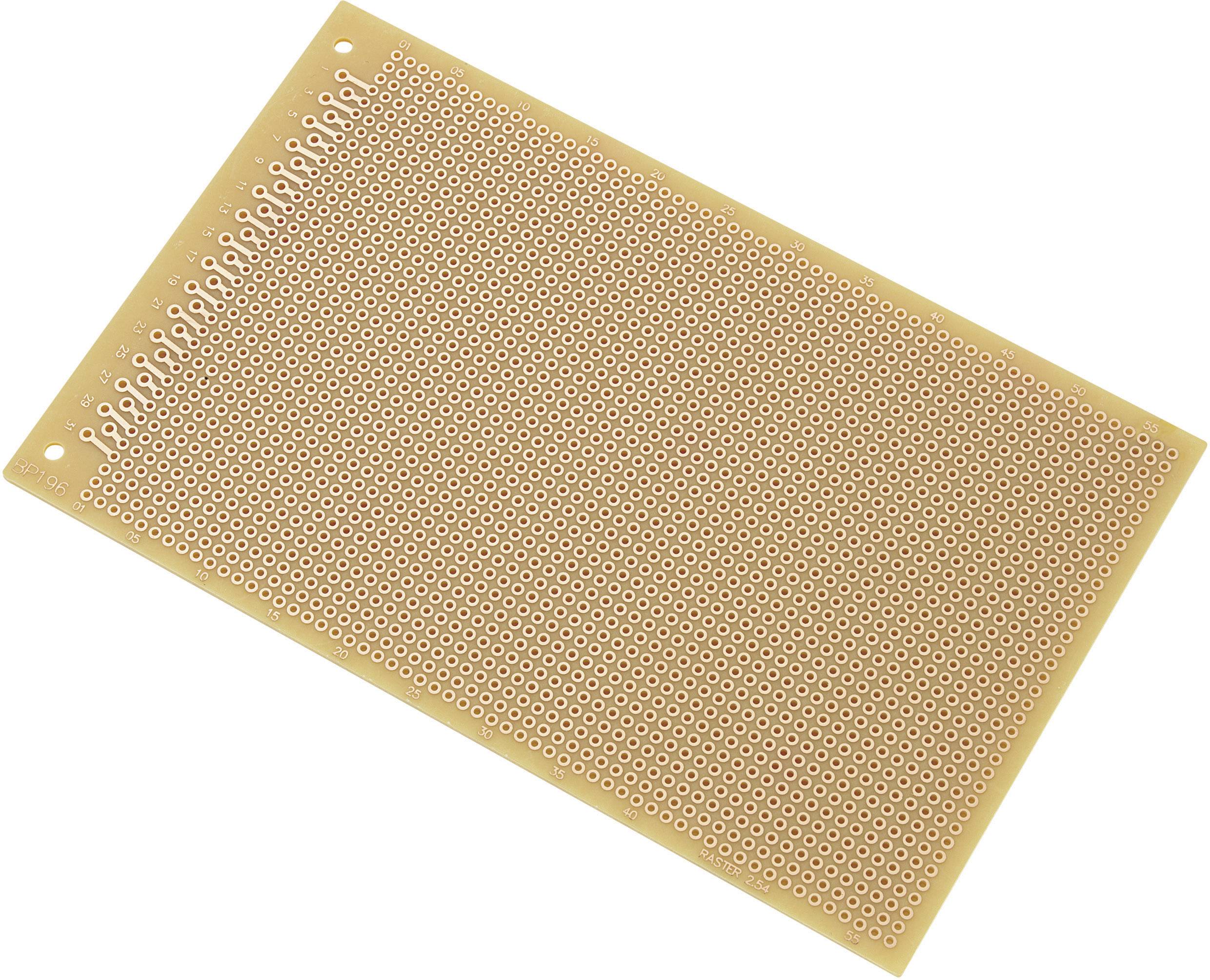 TRU COMPONENTS SU527453 Eurocard PCB Phenolic paper (L x W) 160 mm x 100 mm 35 µm Contact spacing 2.54 mm Content 1 pc(s)