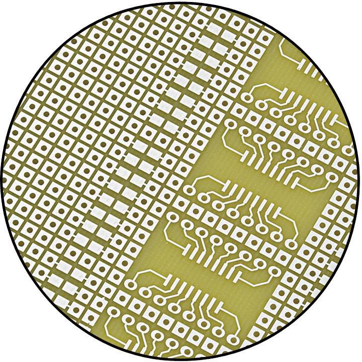TRU COMPONENTS SU527858 SMD eurocard PCB Epoxide (L x W) 160 mm x 100 mm 35 µm Contact spacing 2.54 mm Content 1 pc(s)-1