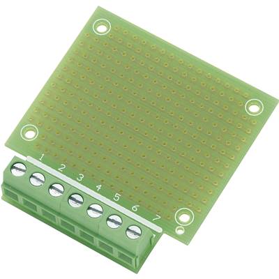 TRU COMPONENTS SU529016 Prototyping PCB  Epoxide (L x W) 53.8 mm x 49.9 mm  Contact spacing 2.54 mm Content 1 pc(s) 