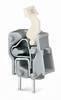 WAGO 257-843 Spring-loaded terminal 2.50 mm² Number of pins 1 Light grey 500 pc(s)