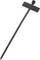 A black cable tie with a rectangular flag at the end for labelling. Ideal for marking cables or pipes.