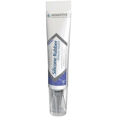 Tube of 'Silicone Rubber Adhesive Sealant' by Momentive. Contains 85 g. Used for sealing and bonding silicone.
