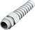 Grey corrugated plastic conduit with a ribbed surface, suitable for use in electrical installations or as cable protection.