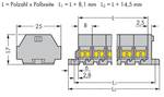 4-conductor terminal strip
