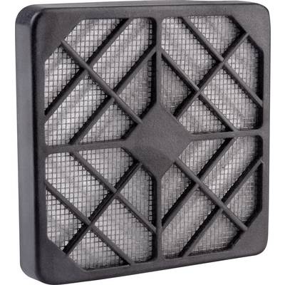 Air filter with a geometric grid pattern; rectangular shape, black frame, visibly fine filter structure.
