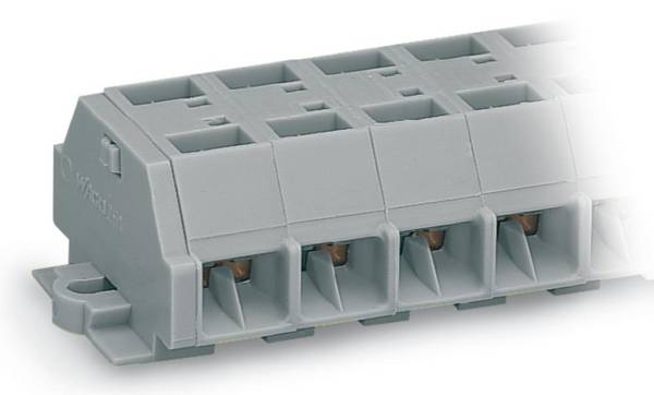WAGO 261-208 Punch-down block 10 mm Pull spring Configuration: L Grey 50 pc(s)